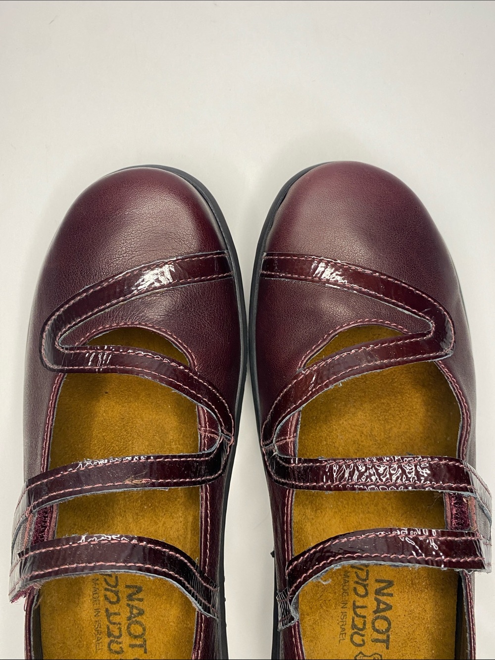 Naot Kirei Mary Jane Leather Comfort Shoes Burgundy EU 38 US 7 - Picture 5 of 14